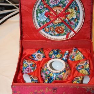 Vintage miniature china tea set